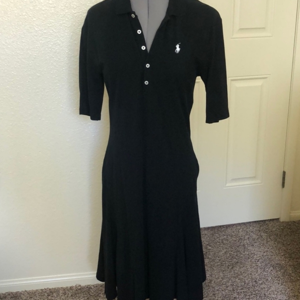 Ralph Lauren Black Polo Dress